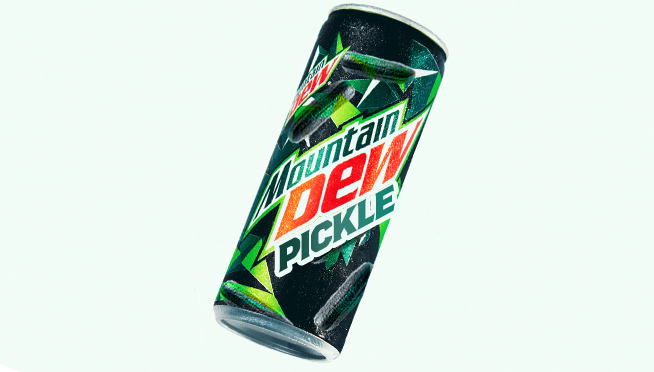 Pickle-Flavored Mountain Dew now exists