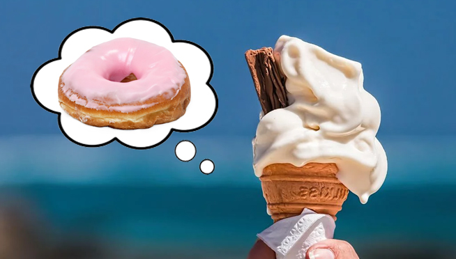 Krispy Kreme Soft Serve Ice Cream now exists
