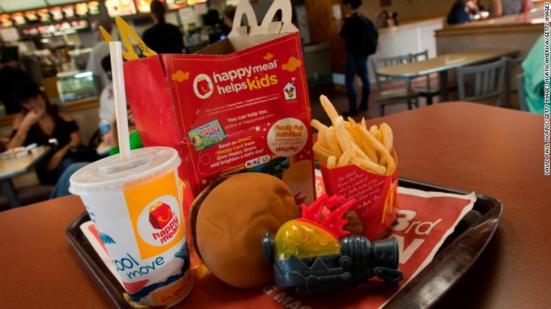 Happy Meals are going to be more low-cal
