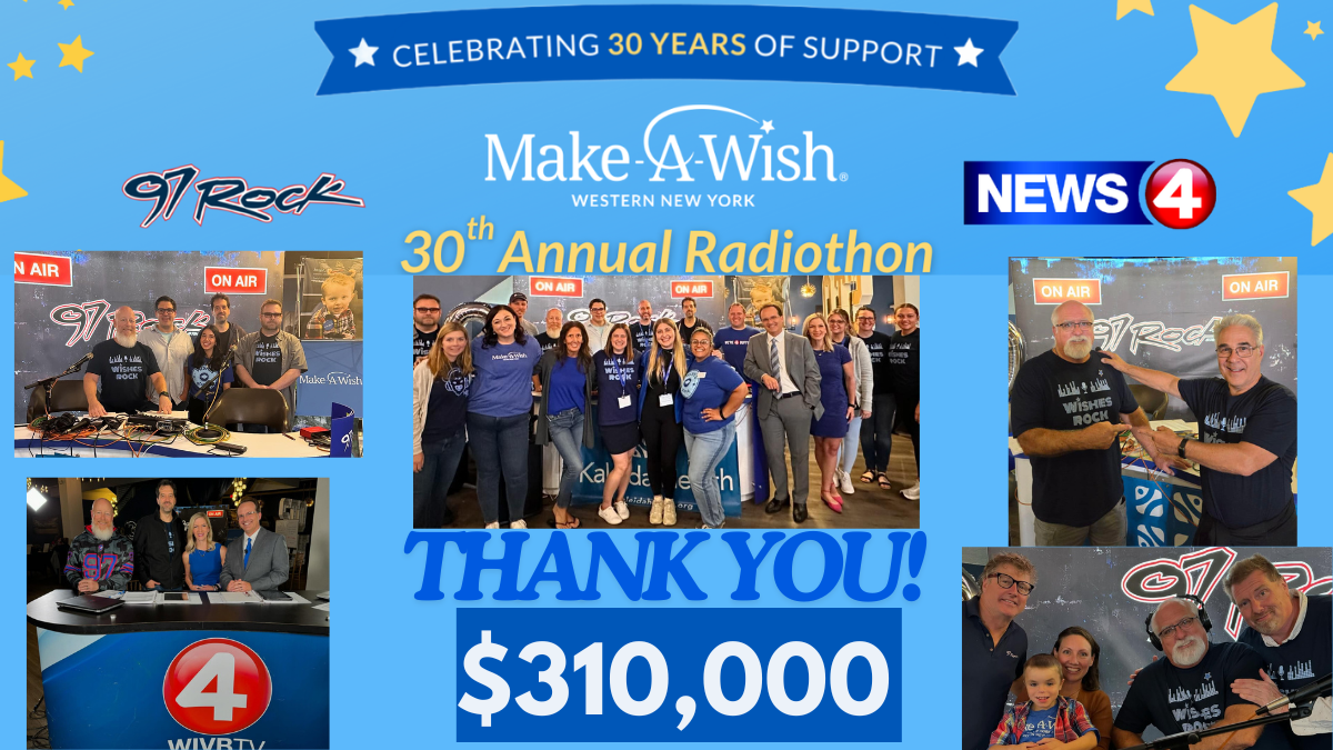 Thank you for a great 30th Make-A-Wish Radiothon!