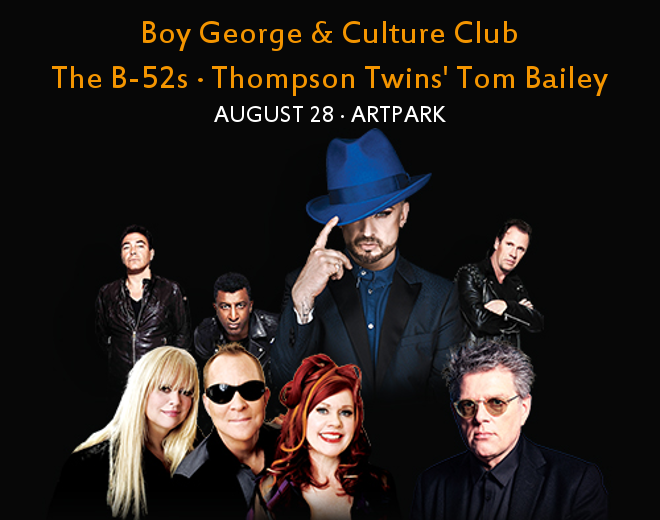 Boy George & Culture Club, The B-52s and Thompson Twins’ Tom Bailey at Artpark