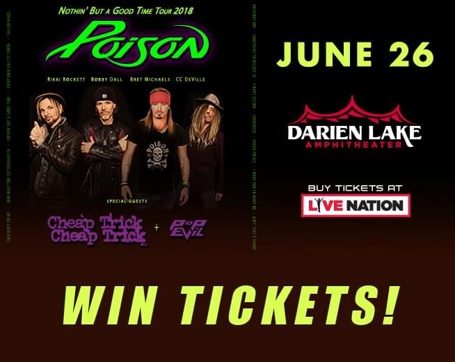 Win Poison and Cheap Trick Tickets