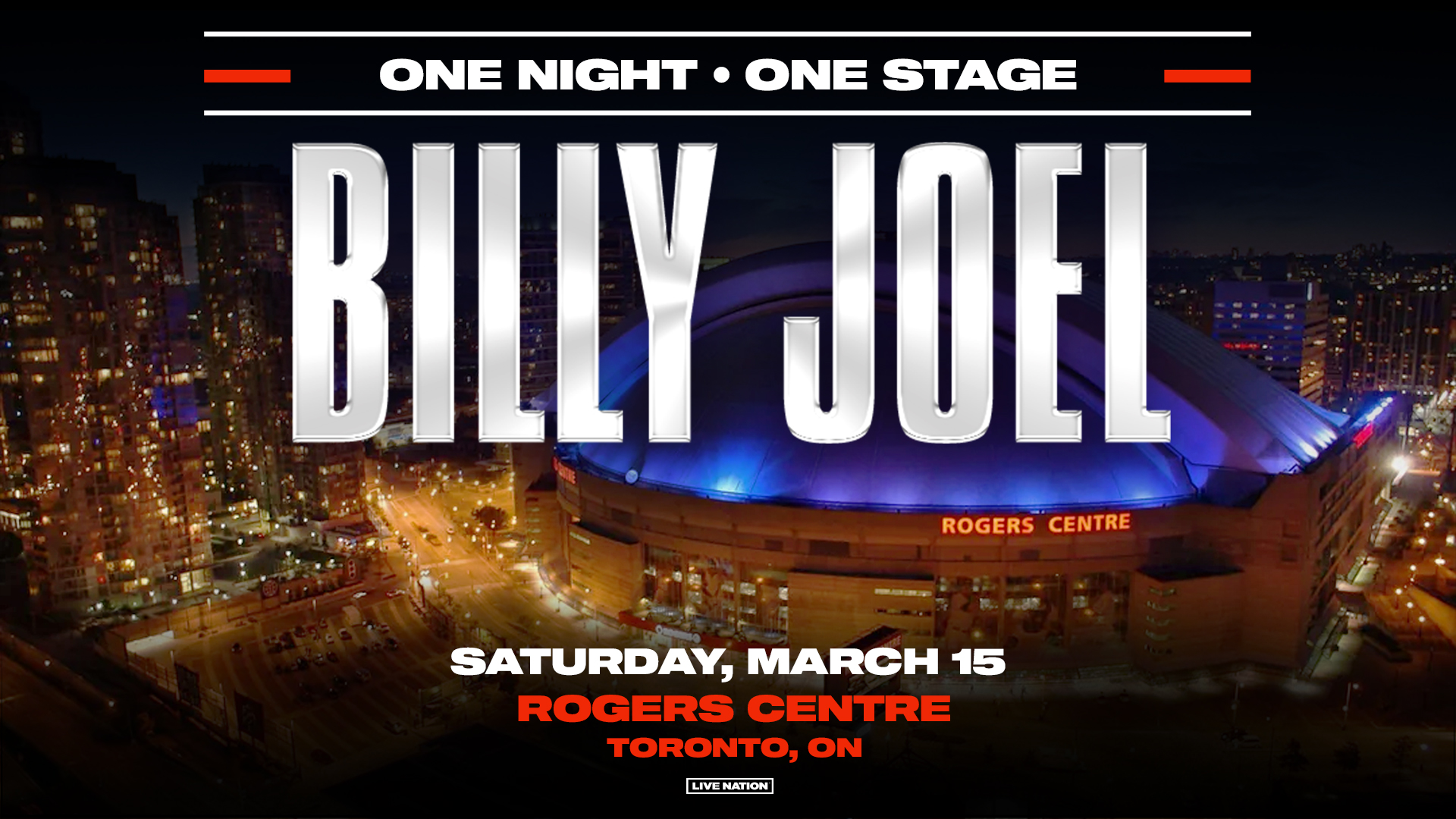 Billy Joel To Play Rogers Centre In Toronto