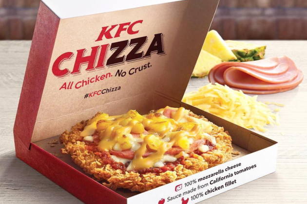 KFC Is Introducing “Chizza” Aka Fried Chicken Pizza