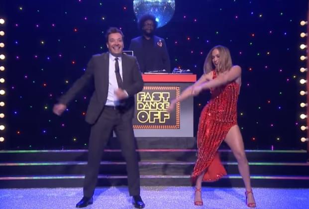 JLO & Jimmy Fallon’s ‘Fast’ Dance Off Is Hilarious