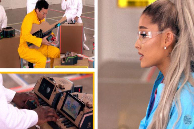Ariana Grande Sings New Song w/ Nintendo Labo Instruments [VIDEO]