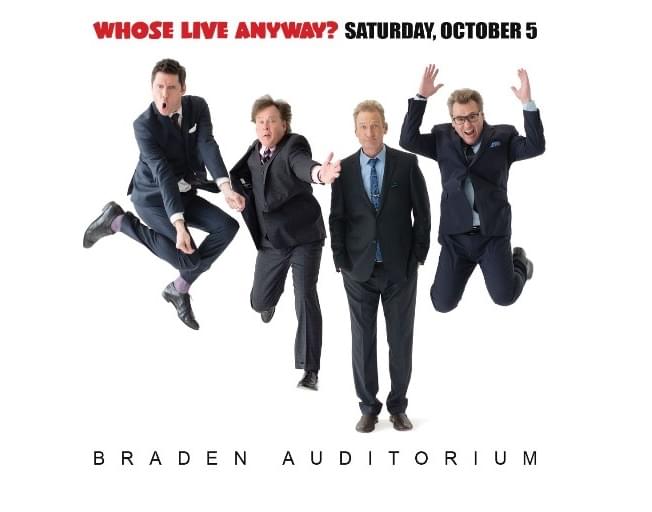 Win WHOSE LIVE ANYWAY Tickets Before You Can Buy Them On The Susan Show