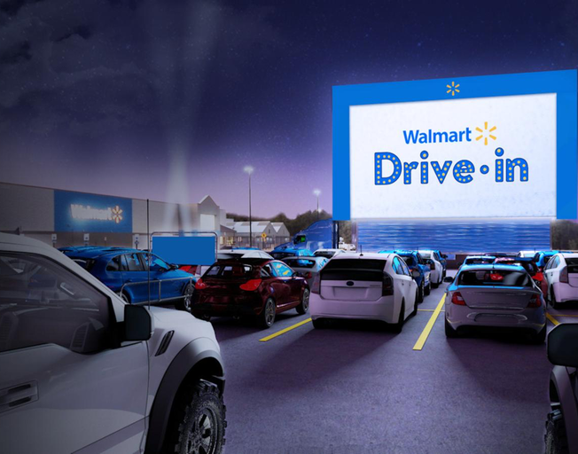 Walmart To Turn 160 Parking Lots Into Drive-In Theaters