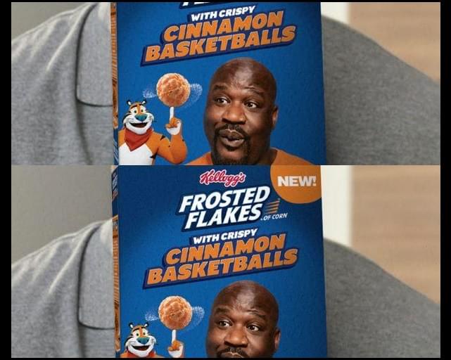 Shaq Will Be The First Person Ever To Be On A Frosted Flakes Box