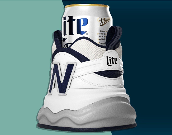 New Balance and Miller Lite Team Up for “Dad Shoe” Beer Koozie  