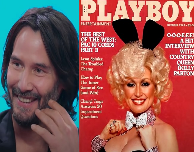 That Time Keanu Reeves Wore Dolly Parton’s Playboy Bunny Costume For Halloween
