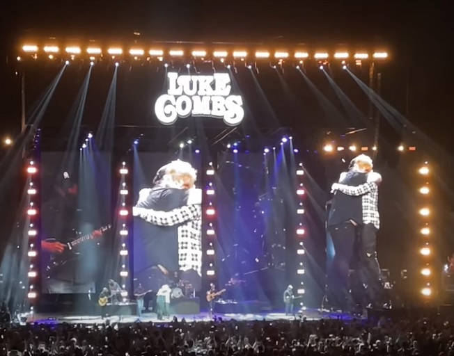 WATCH: Luke Combs and Ed Sheeran Shock Fans With Surprise Duet in London