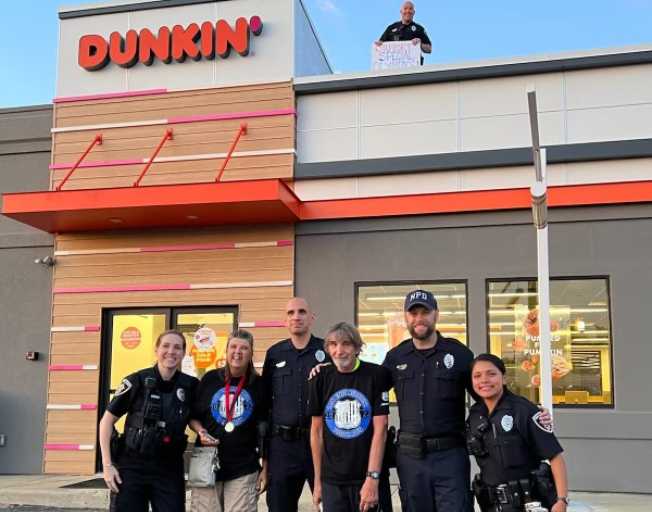 Dunkin’ Cop On A Rooftop