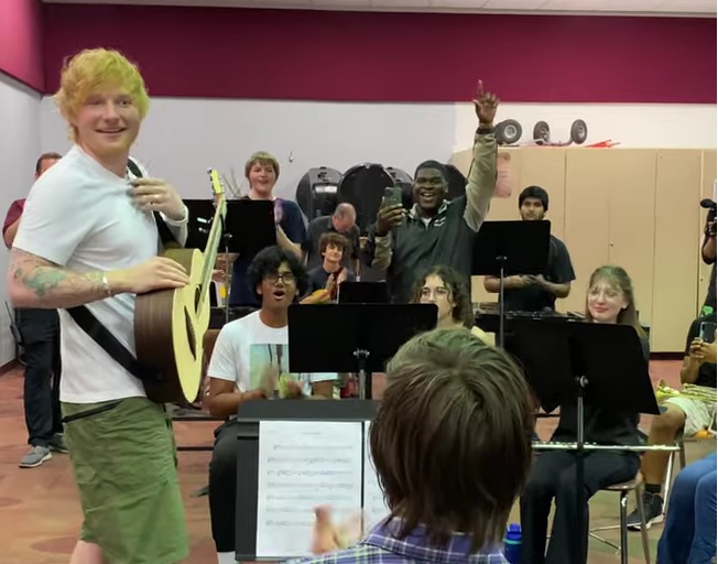 Watch Ed Sheeran Surprise High School Band Students With Donations and More!