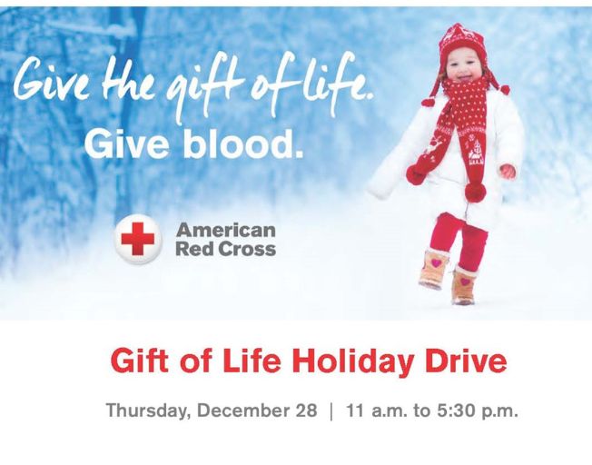 Give the Gift of Life This Holiday Season on December 28