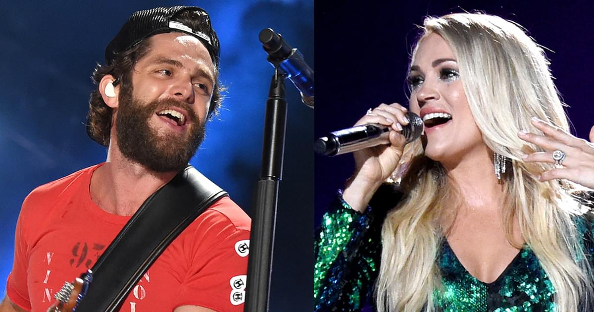 Tie! Carrie Underwood and Thomas Rhett Both Win ACM Entertainer of the Year Award