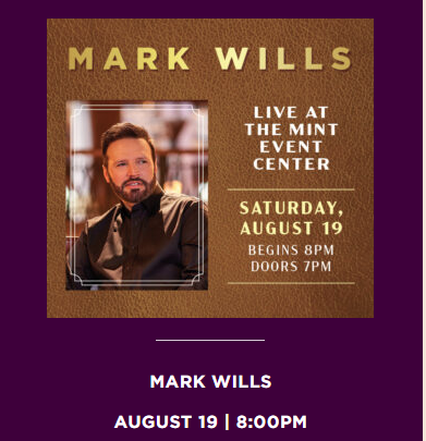 8/19 – Mark Wills
