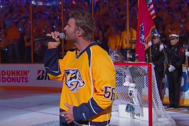 [WATCH] Dierks Bentley Sings National Anthem Before Predators Game