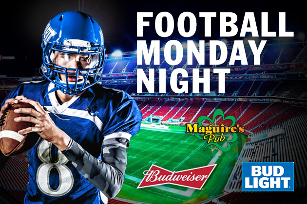 Football Monday Night Finale at Maguire’s Pub with B104