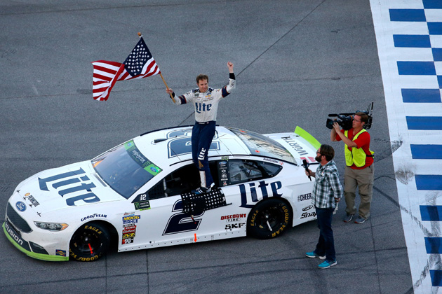 Brad Keselowski Survives and Wins NASCAR Race at Talladega [VIDEO, PHOTOS]