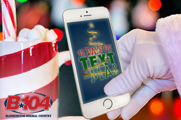 Win Big With B104’s 12 Day’s Of Textmas!