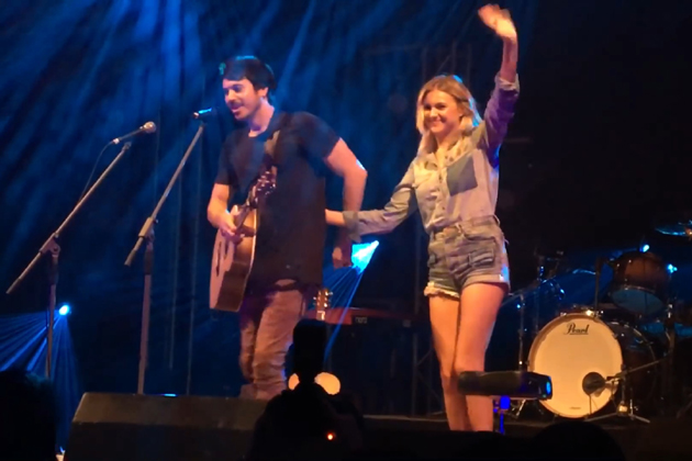 Country Music Newlyweds Share Magical Music Moment on Stage [VIDEO]