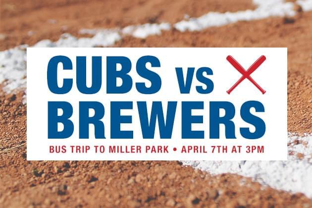 Win Tickets on SOLD-OUT Miller Lite Cubs-Brewers Bus at Elroy’s