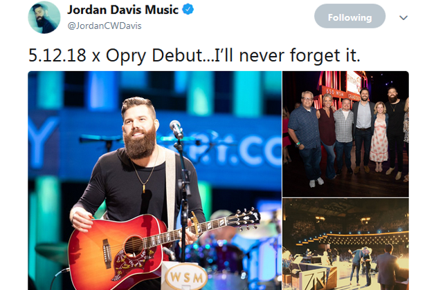 Jordan Davis Fulfills Lifelong Dream at Opry Debut