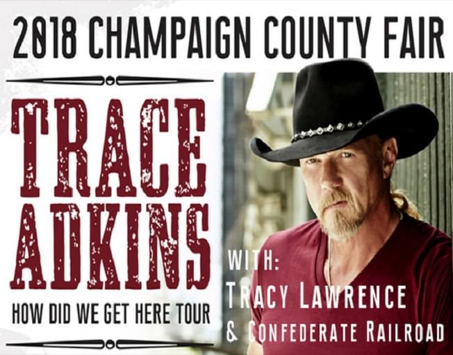 Win Tickets To Trace Adkins At The Champaign County Fair With Faith & Hunter