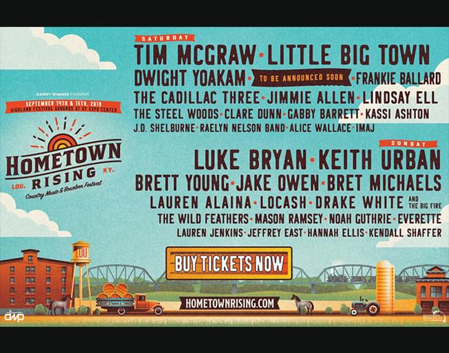 Win Tickets To Hometown Rising Festival Featuring Luke Bryan, Keith Urban and More