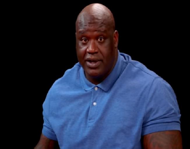 Shaq Sheds Tears Eating Spicy Wings