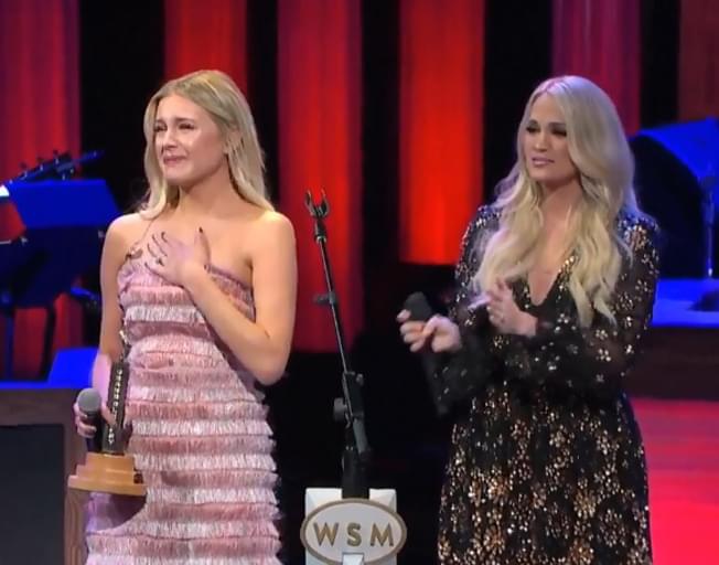 Carrie Underwood Inducts Kelsea Ballerini Into Grand Ole Opry