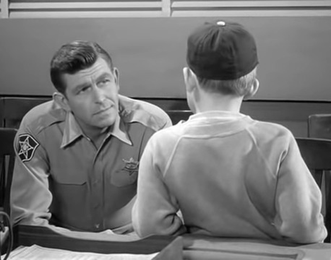 "Andy Taylor" and "Opie Taylor" on 'The Andy Griffith Show'