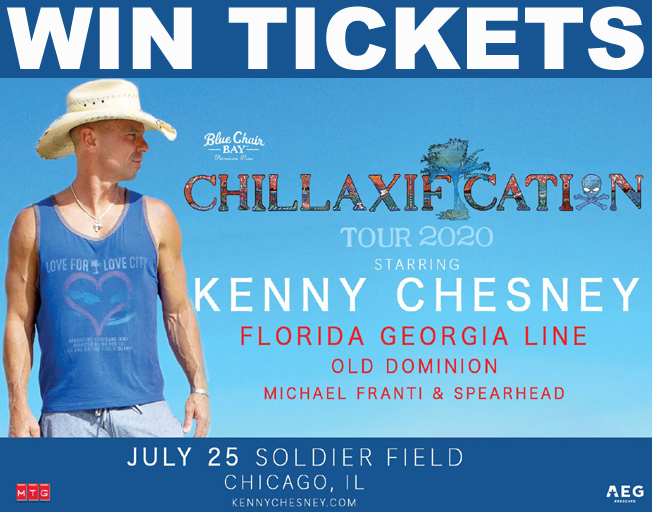 Win Kenny Chesney “Chillaxification Tour” Tickets with B104