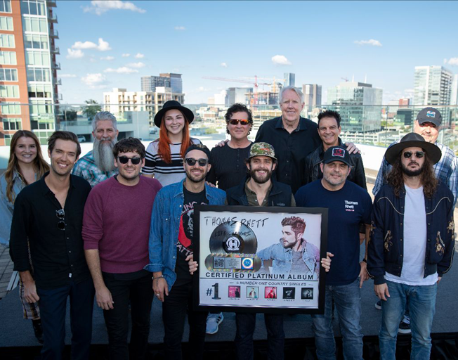 Thomas Rhett Celebrates #1 Songs, Gold and Platinum Certifications