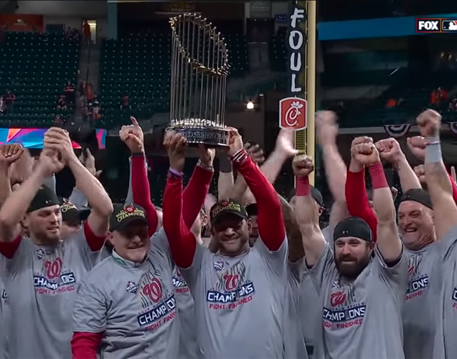 The Washington Nationals Appear to have Broken World Series Trophy [VIDEO]