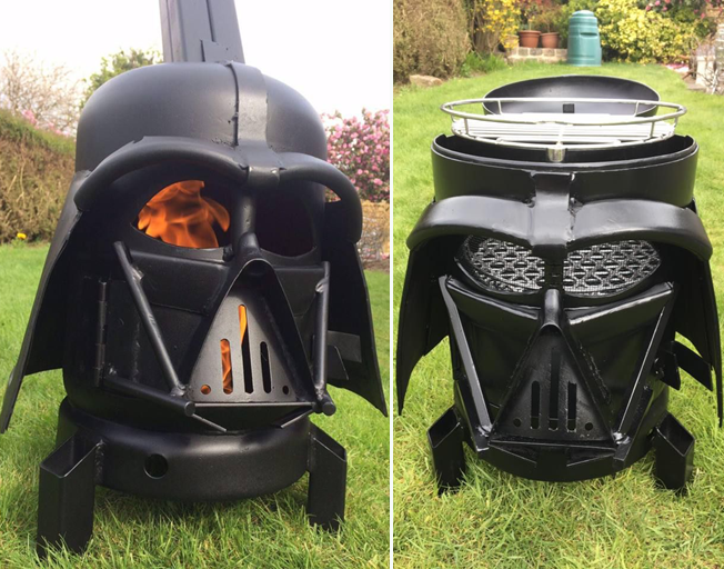 Darth Vader Grill and Fire Pit a Must Have for ‘Star Wars’ Fans