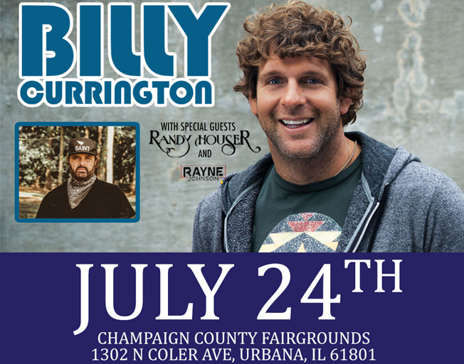 B104 Welcomes Billy Currington to the Champaign County Fair