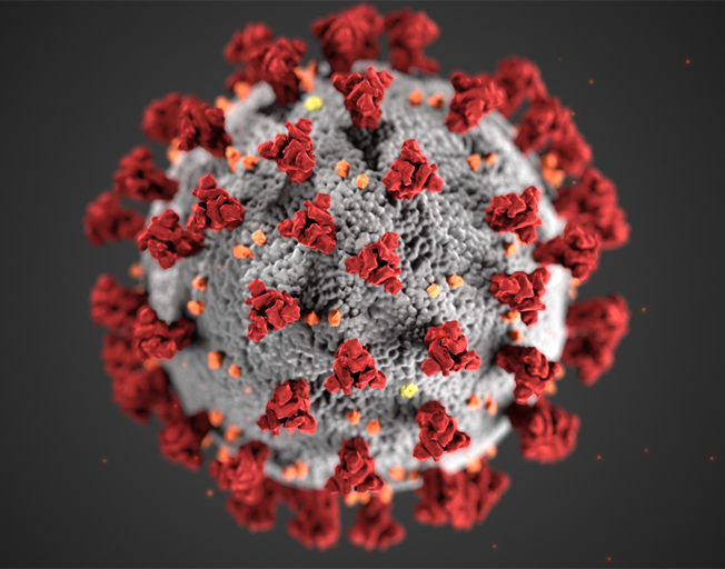 Depiction of COVID-19 virus
