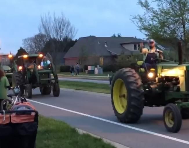 Parade of John Deere Tractors and Pickup Trucks Honor Joe Diffie [VIDEO]