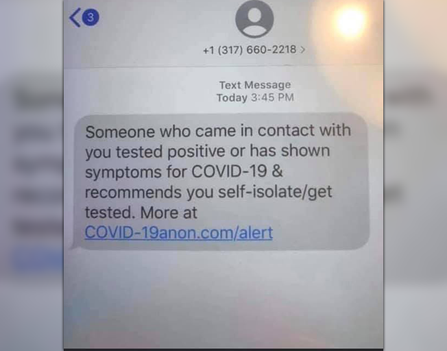 Police Warn Of Scam COVID-19 Text Messages