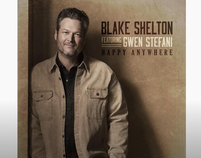 Listen To Blake Shelton’s New Song ‘Happy Anywhere’ With Gwen Stefani