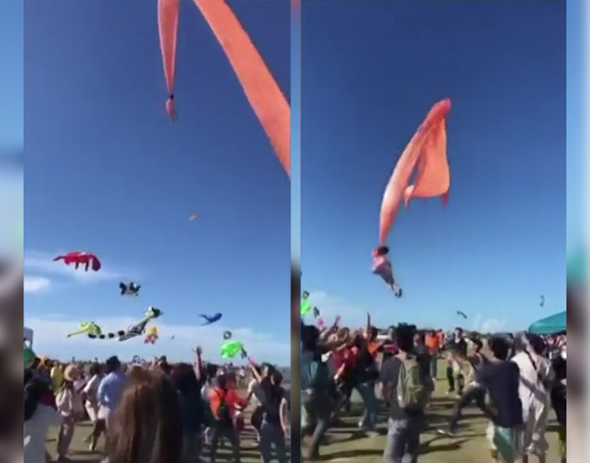 Caught On Tape: 3-Year-Old Tangled in Kite Launched Into Air