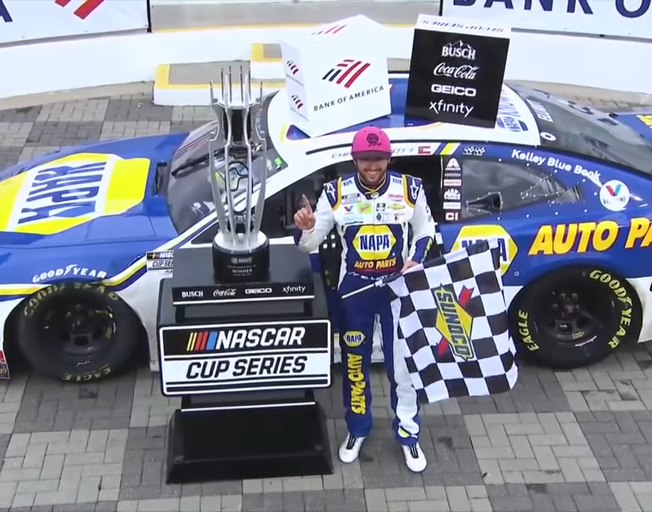 Rain Tires to Slicks as Chase Elliott Wins ROVAL Again in NASCAR Elimination Race