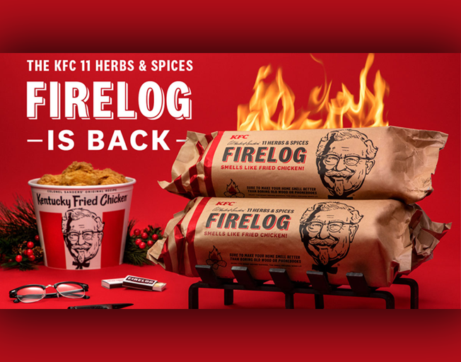 KFC Has Fried Chicken-Scented Firelogs