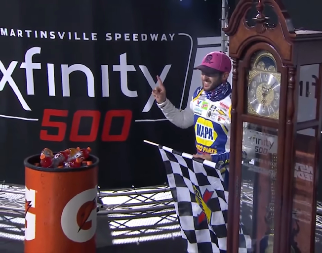 Elliott Wins to Get In and Harvick is Eliminated as NASCAR Championship Four is Set at Martinsville [VIDEO]