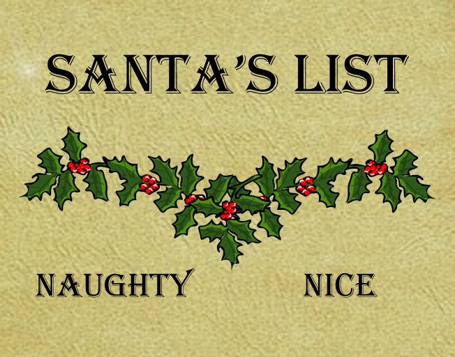 The Department of Christmas Affairs Releases The 2020 Naughty or Nice List