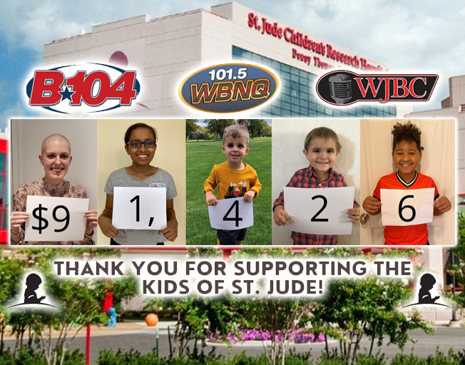 THANK YOU for Helping Raise $91,426 for St. Jude with B104!