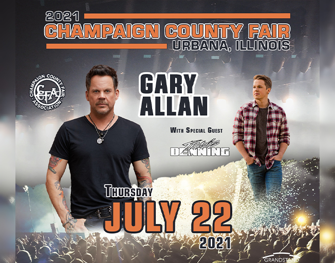 Win Tickets to Gary Allan at the Champaign Co. Fair with B104