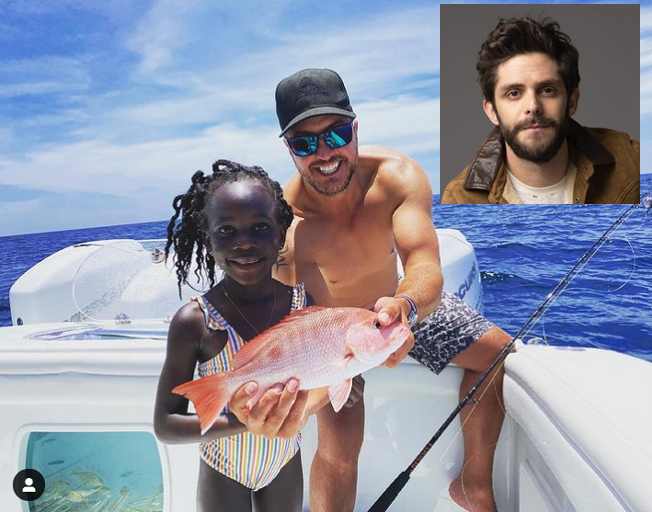 Thomas Rhett’s Daughter Willa Gray Catches Her First Snapper With Help From “Uncle” Luke Bryan